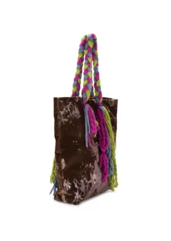 LE DAF | SHOPPER TASCHE ITALIA BRAUN MEHRFARBIG Clearance