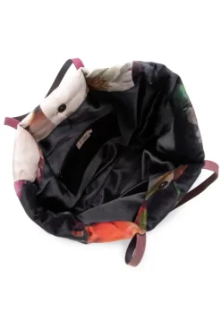 LE DAF | SHOPPER TASCHE OLANDA MEHRFARBIGE BLUMEN SCHWARZ Online