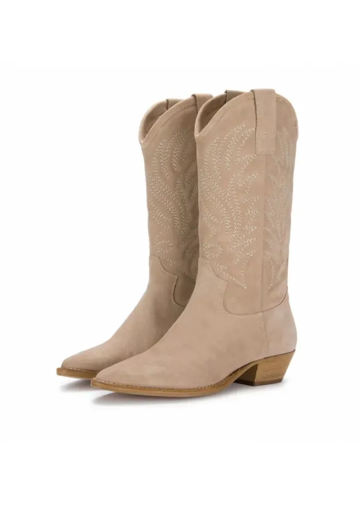 LEMARE' LEMARE' | TEXAN STIEFEL LONDON ECRU New