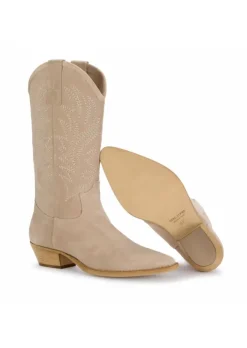 LEMARE' LEMARE' | TEXAN STIEFEL LONDON ECRU New