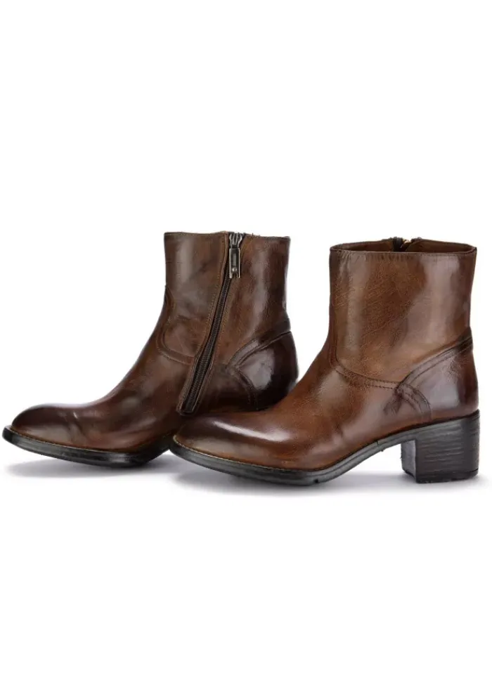 LEMARGO | STIEFELETTEN RANCH LEDER BRAUN Fashion