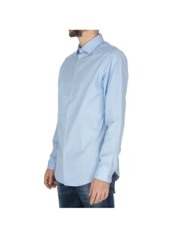 LIBERTY ROSE | HEMD BLAKE ERHABENE TEXTURE HELLBLAU Clearance