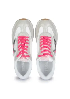 LIU JO | SNEAKER DREAMY LAMINATED SILBER ROSA New