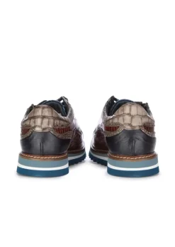 LORENZI | SCHNÜRSCHUHE BUGATTI COBALTO BLAU BRAUN New