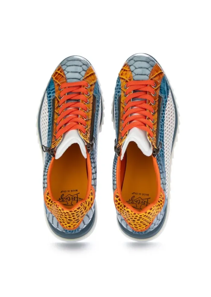 LORENZI | SCHNÜRSCHUHE FRESH COBALTO BLAU MEHRFABRIG New