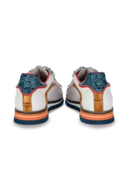 LORENZI | SCHNÜRSCHUHE FRESH WEIß BRAUN BLAU Discount