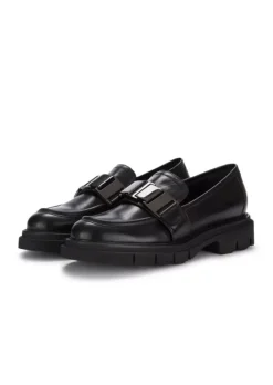 LUCA GROSSI | LOAFERS LEDER KETTE SCHWARZ Outlet