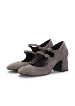 MA+DE 94 | ABSATZSCHUHE WILDLEDER GRAU Clearance