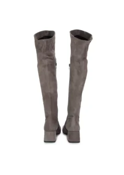 MA+DE 94 | HOHE STIEFEL WILDLEDER TAUPE New