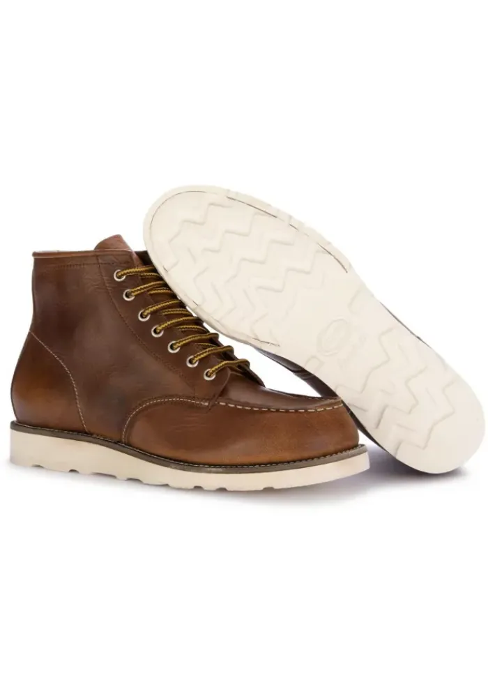 MANOVIA 52 | SCHNÜRSTIEFELETTEN COWBOY BRAUN Fashion