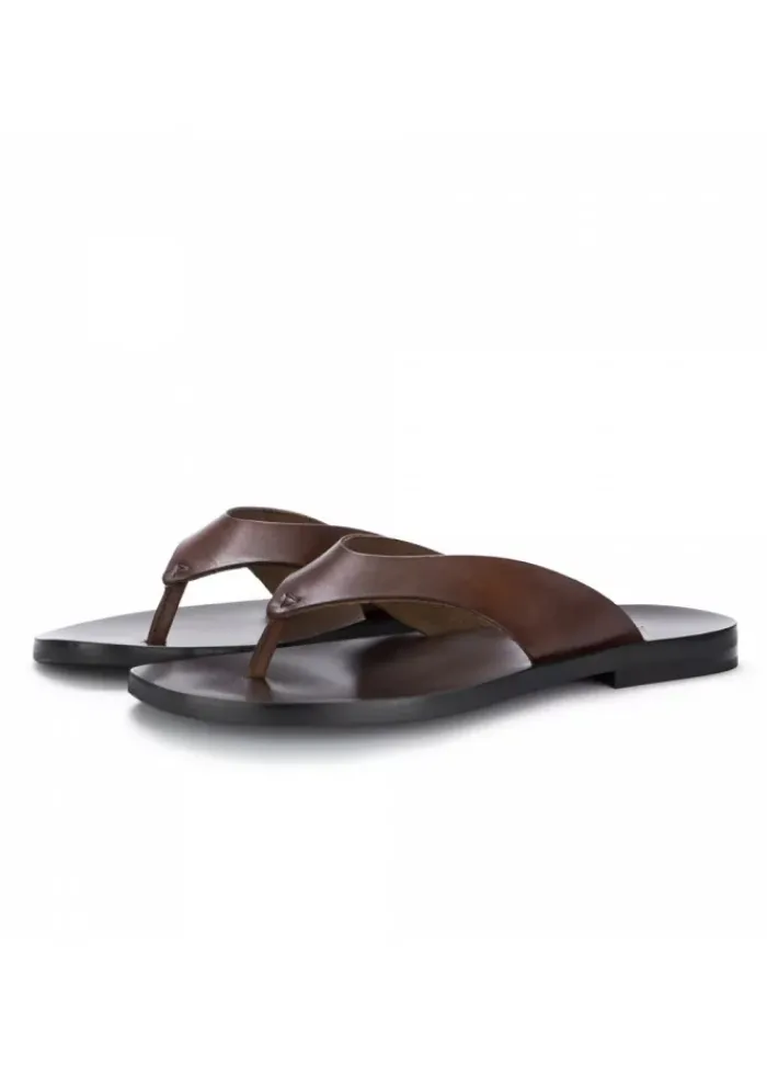 MANOVIA 52 | THONGSANDALEN 8884 BRAUN LEDER Outlet