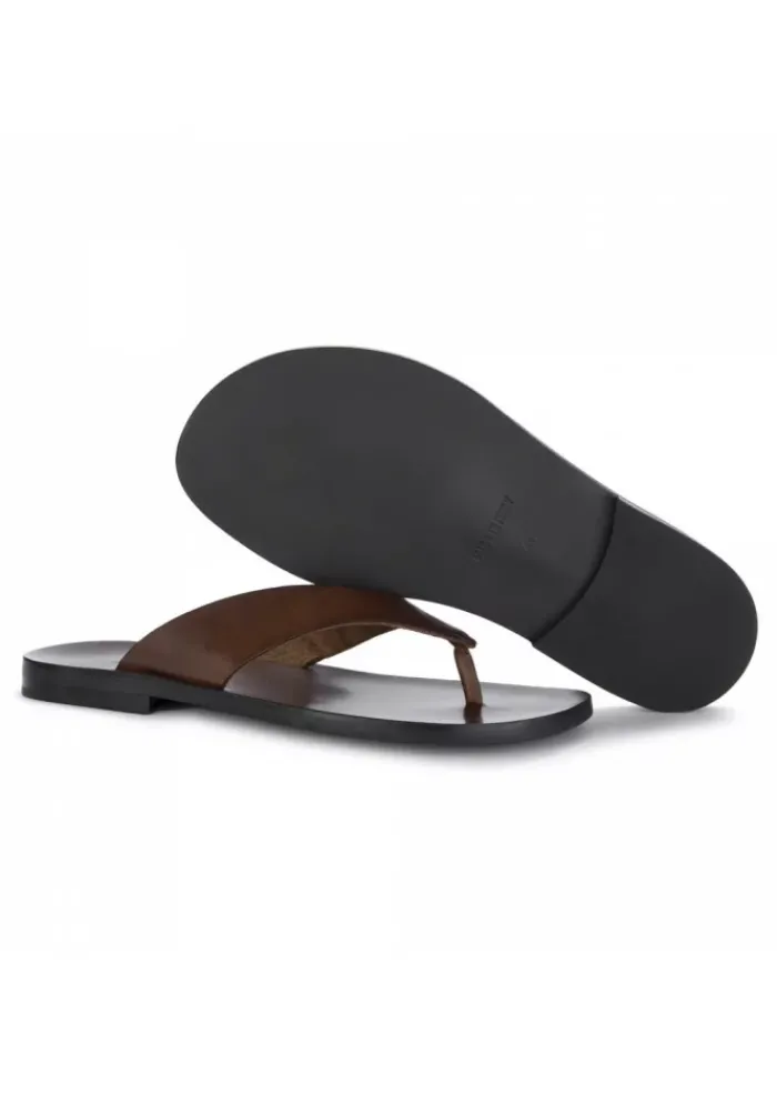 MANOVIA 52 | THONGSANDALEN 8884 BRAUN LEDER Outlet