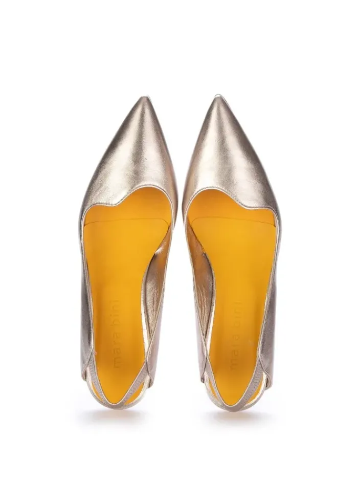 MARA BINI | SLINGBACK-PUMPS NAOMI LUCE METALLISCH Fashion