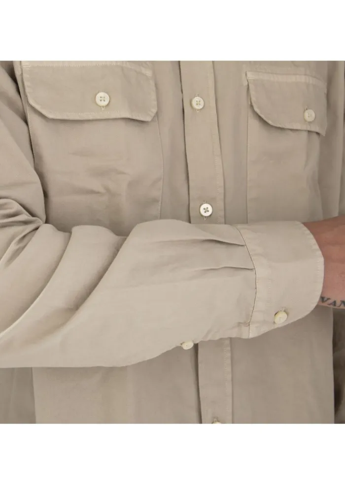 BASTONCINO MASTRICAMICIAI | HEMD LUCA BRUSTTASCHEN BEIGE Best