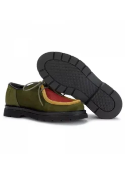 MAZE | CREEPER SCHUHE WILDLEDER UND CAVALLINO GRÜN ROT Online