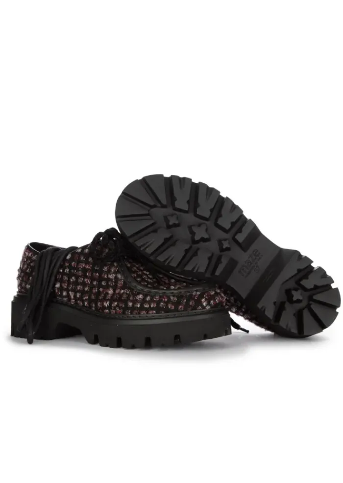 MAZE | SCHNÜRSCHUHE DORA STOCCOLMA FOUNTAIN SCHWARZ BEIGE New