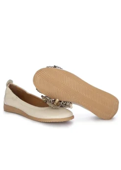 MJUS | BALLERINAS FLOCKE BEIGE GOLD Best