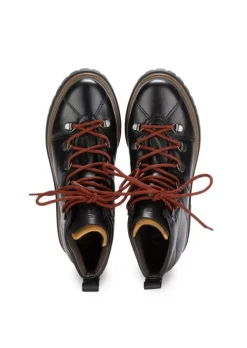 MJUS | GEPOLSTERTE STIEFELETTEN LEDER SCHWARZ Best