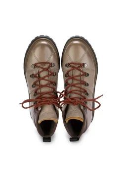 MJUS | GEPOLSTERTE STIEFELETTEN LEDER HELLBRAUN Hot