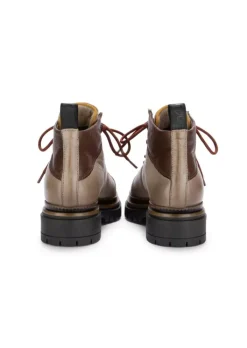 MJUS | GEPOLSTERTE STIEFELETTEN LEDER HELLBRAUN Hot