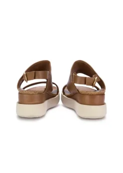 MJUS | PLATFORM SANDALEN LEDER BRAUN Hot