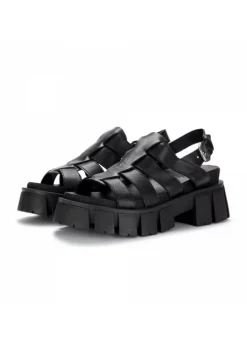 MJUS | PLATFORMSANDALEN MAXI SOHLE SCHWARZ Outlet