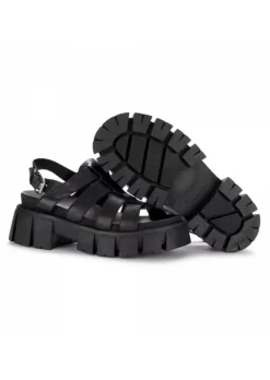 MJUS | PLATFORMSANDALEN MAXI SOHLE SCHWARZ Outlet