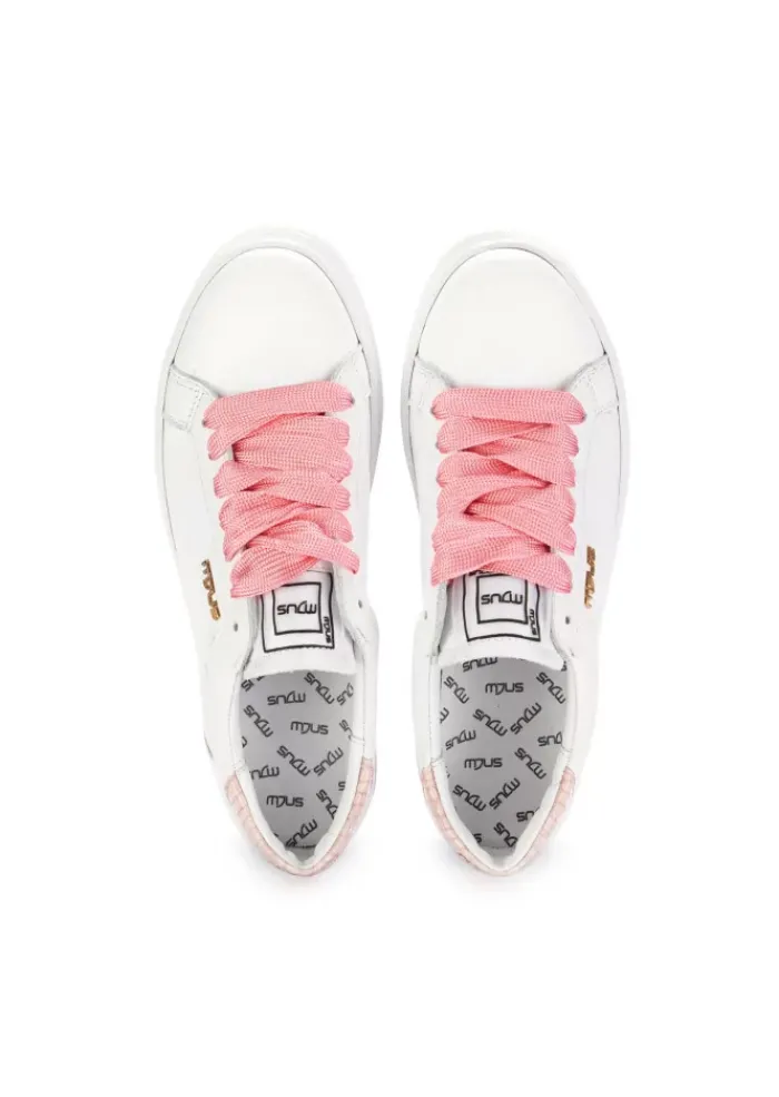 MJUS | PLATFORM-SNEAKER LEDER WEISS ROSA Best