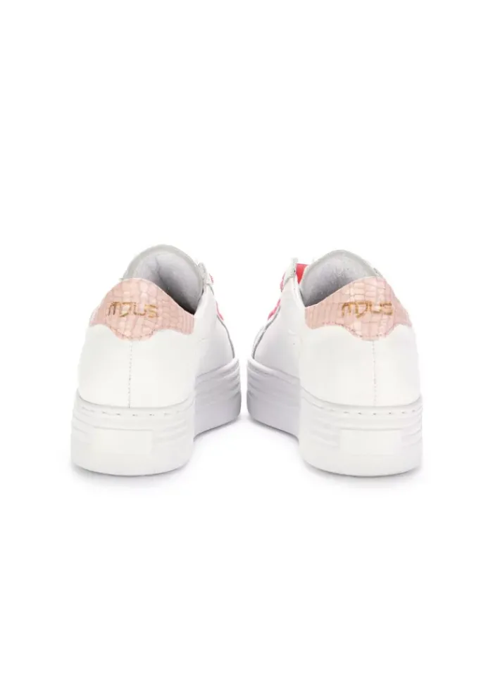 MJUS | PLATFORM-SNEAKER LEDER WEISS ROSA Best