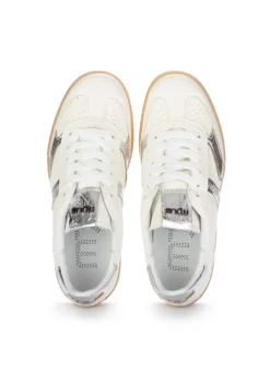 MJUS | SNEAKER SPORTY RETRO WEIß SILBER Clearance