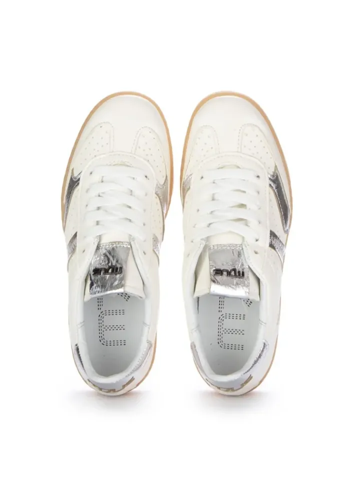 MJUS | SNEAKER SPORTY RETRO WEIß SILBER Clearance