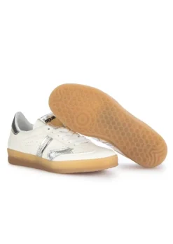 MJUS | SNEAKER SPORTY RETRO WEIß SILBER Clearance