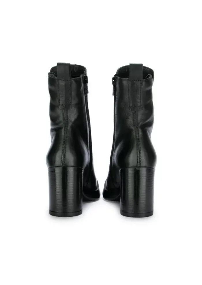 MJUS | STIEFELETTEN MIT ABSATZ LEDER DUNKELGRÜN Outlet