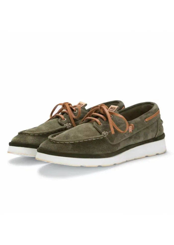 MOMA | FLACHE SCHUHE YACHT WILDLEDER MOOSGRÜN Online
