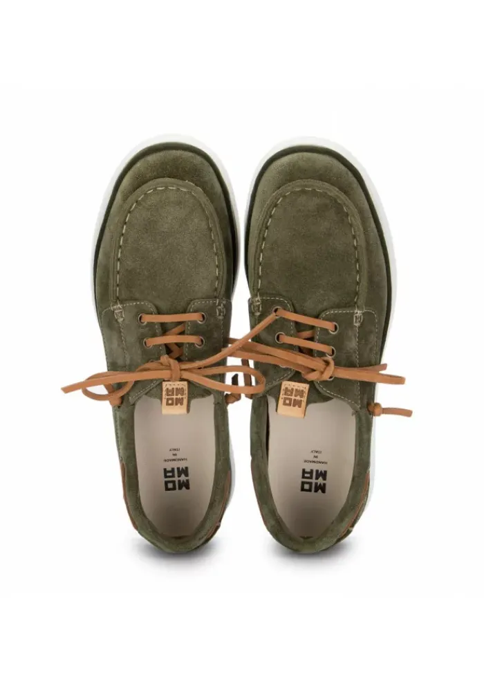 MOMA | FLACHE SCHUHE YACHT WILDLEDER MOOSGRÜN Online