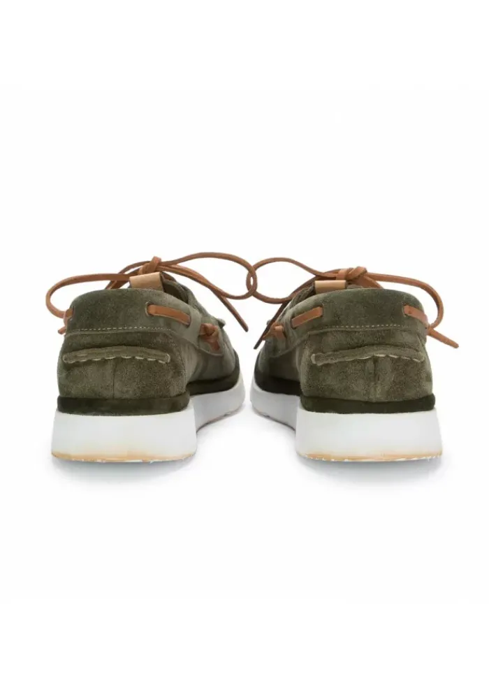 MOMA | FLACHE SCHUHE YACHT WILDLEDER MOOSGRÜN Online