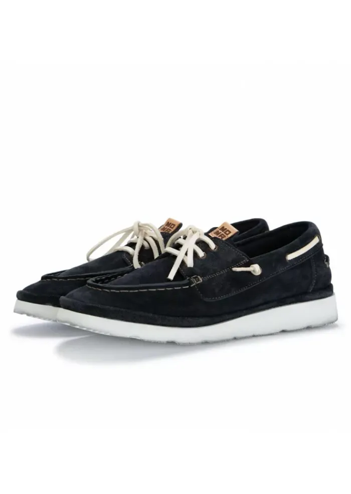 MOMA | FLACHE SCHUHE YACHT WILDLEDER NAVY BLAU Clearance