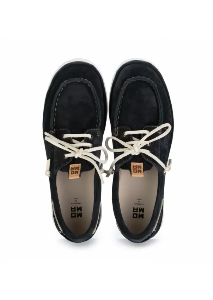 MOMA | FLACHE SCHUHE YACHT WILDLEDER NAVY BLAU Clearance