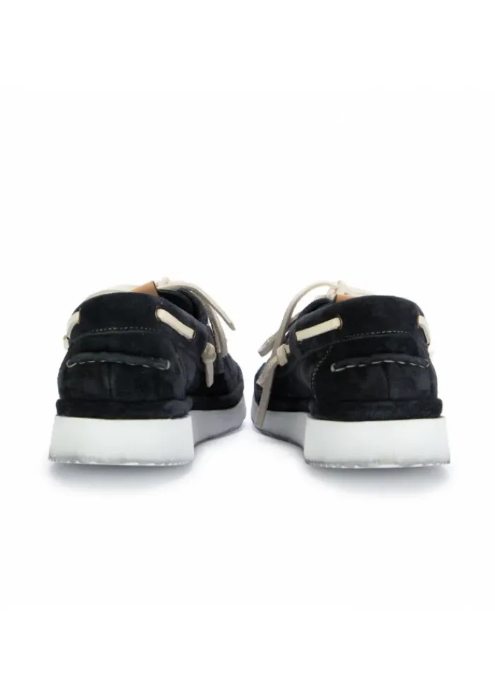 MOMA | FLACHE SCHUHE YACHT WILDLEDER NAVY BLAU Clearance