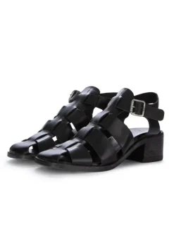 MOMA | SANDALEN MIT ABSATZ PECO PECOS OIL SCHWARZ Fashion