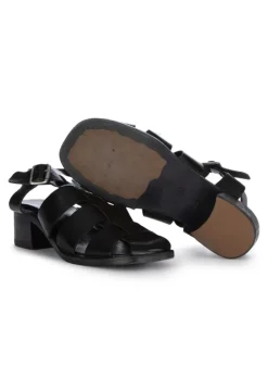 MOMA | SANDALEN MIT ABSATZ PECO PECOS OIL SCHWARZ Fashion