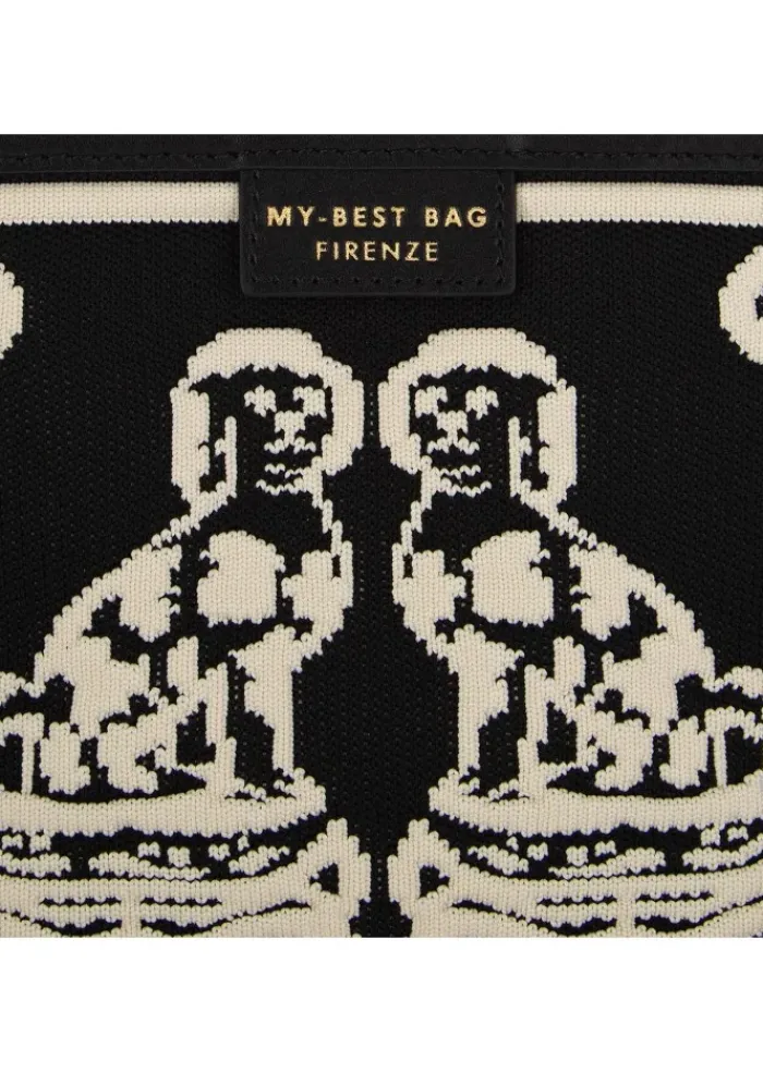 MY BEST BAG | SCHULTERTASCHE ATENA WILLOW SCHWARZ CREMEWEIß Clearance