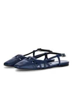 NAPOLEONI | FLACHE SANDALEN NAPPA BLAU Hot