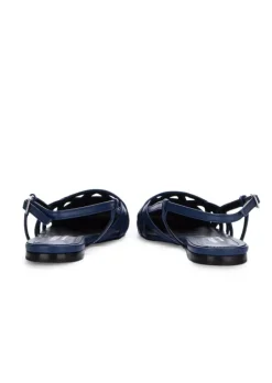 NAPOLEONI | FLACHE SANDALEN NAPPA BLAU Hot