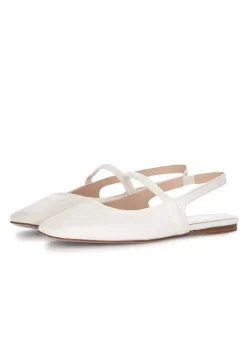 NAPOLEONI | SLINGBACK NAPPA LATTE CREMEWEIß New