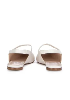 NAPOLEONI | SLINGBACK NAPPA LATTE CREMEWEIß New