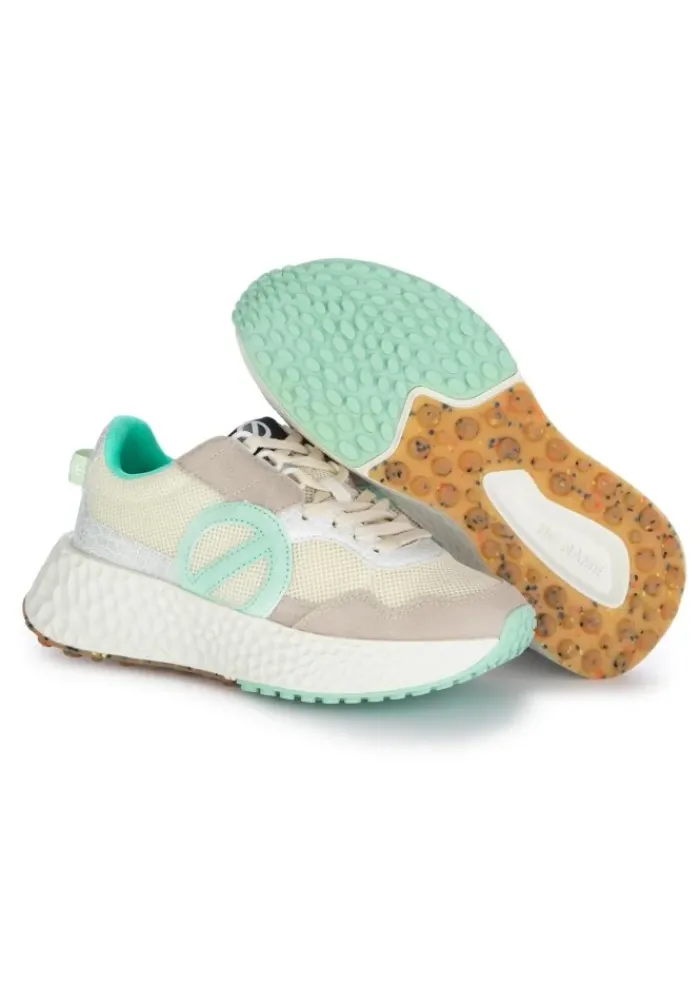 NO NAME | SNEAKER CARTER JOGGER BEIGE WASSERGRÜN Clearance
