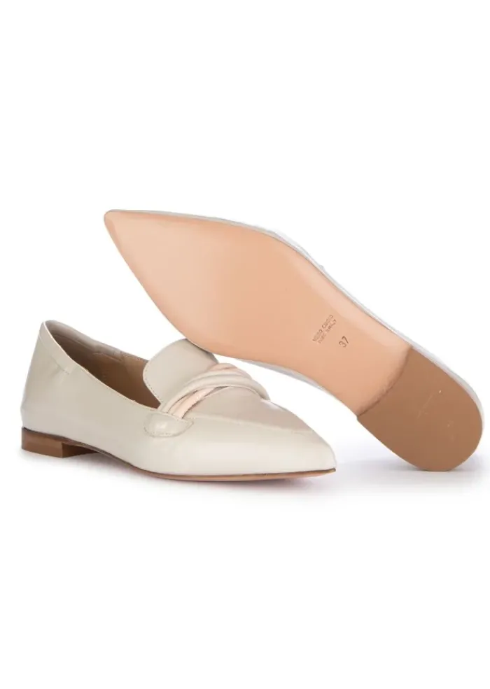 NOA | BALLERINAS MIT SPITZE VERLUX MILK CREMEWEIß Fashion