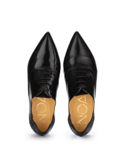 NOA | FLACHE SCHUHE SCHNÜRSENKEL VERLUX SCHWARZ Outlet