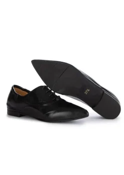 NOA | FLACHE SCHUHE SCHNÜRSENKEL VERLUX SCHWARZ Outlet